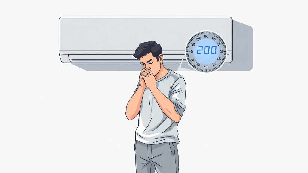 냉방병, 무엇일까요? (illustration 스타일)