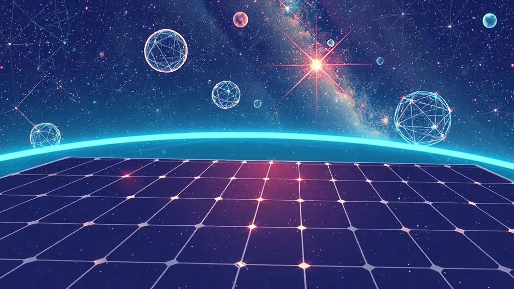 우주 탐사, 에너지 문제 해결 (illustration 스타일)