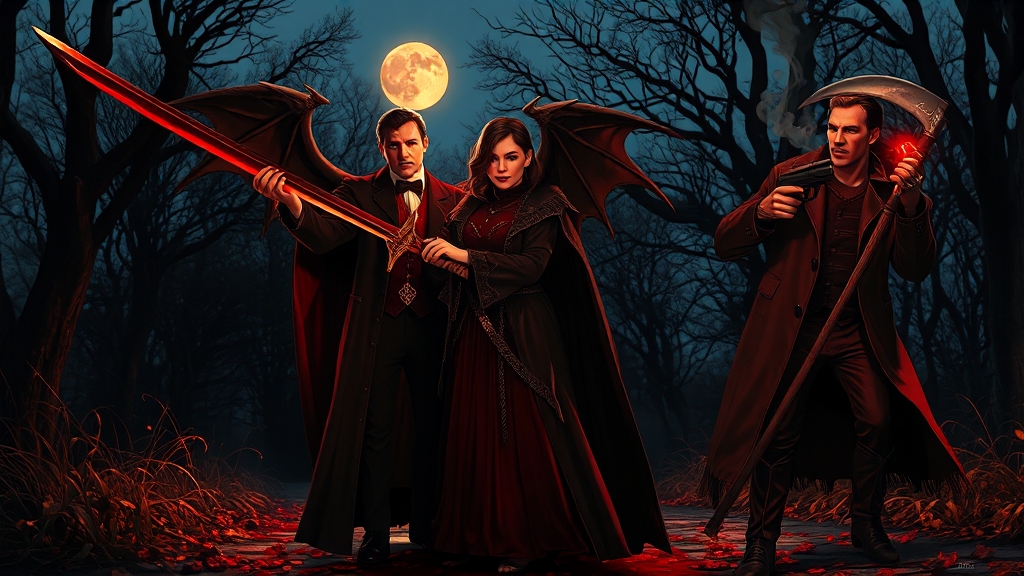 뱀피르 클래스별 특징 분석 (realistic 스타일)