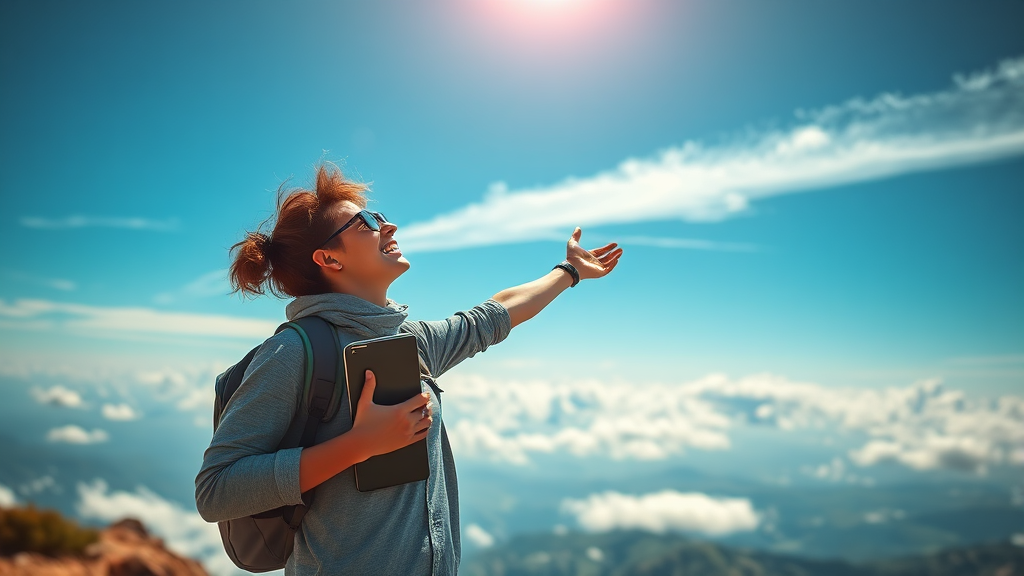 블로그, 꿈을 이루세요! (realistic 스타일)