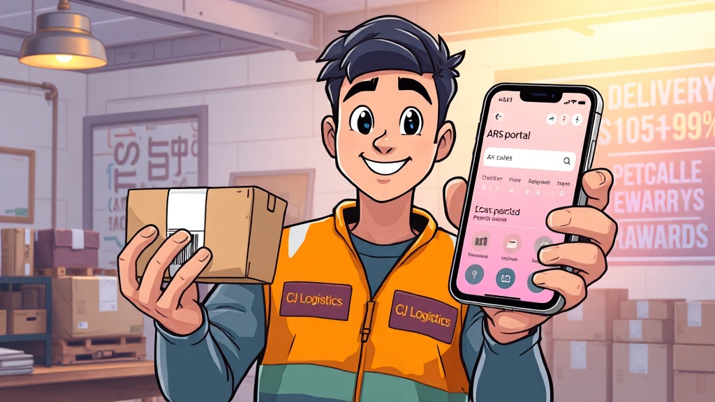 운송장 없이 택배 조회하는 법 (cartoon 스타일)