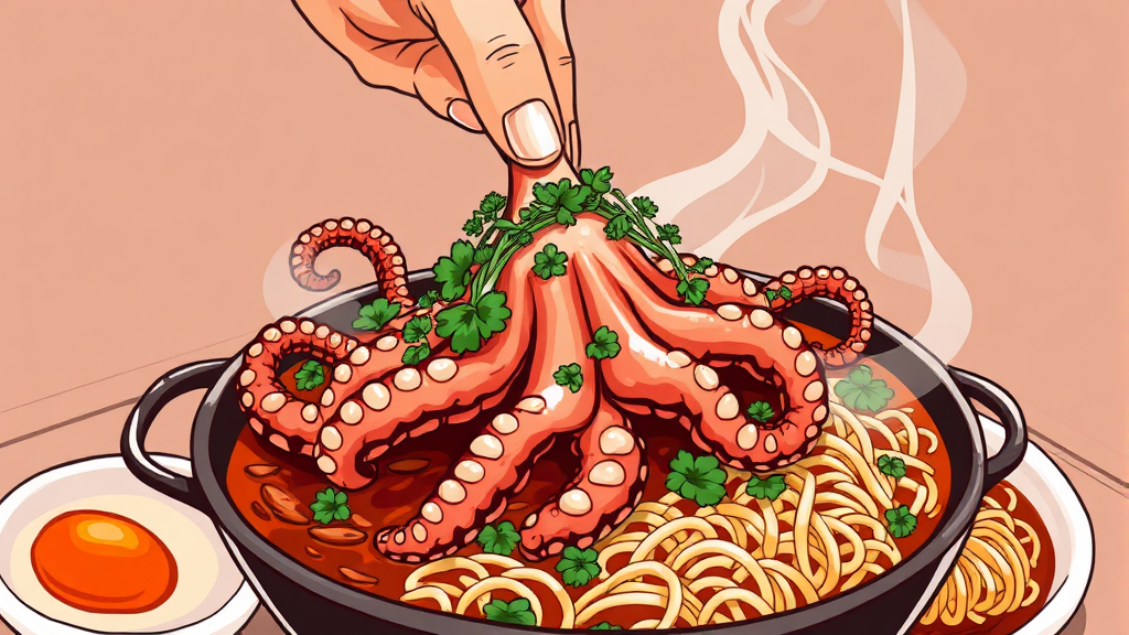 메뉴 탐구: 다채로운 즐거움 (illustration 스타일)