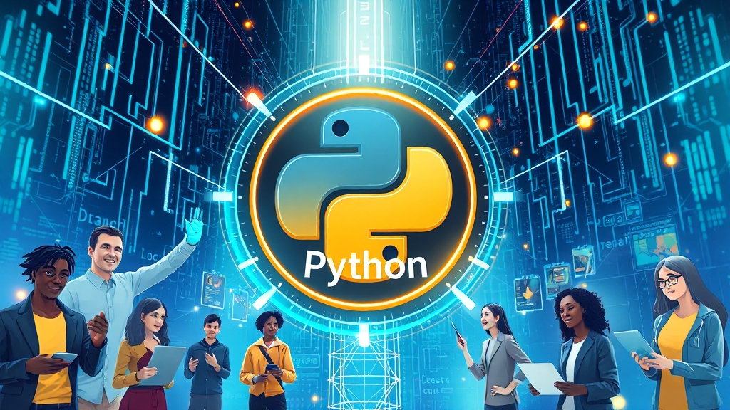 파이썬 학습, 지금 시작해야 하는 이유 (illustration 스타일)