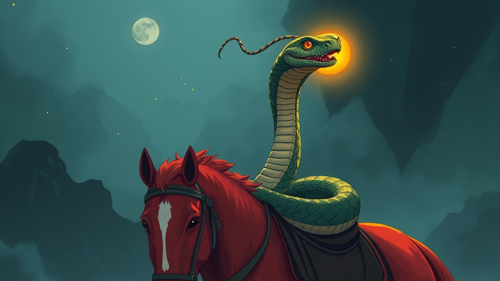 뱀띠 운세 (illustration 스타일)