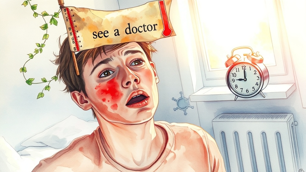 인후염 증상부터 치료법까지: 급성·만성 완벽 가이드(2025 최신) 8 병원 방문이 필요한 신호 (watercolor 스타일)