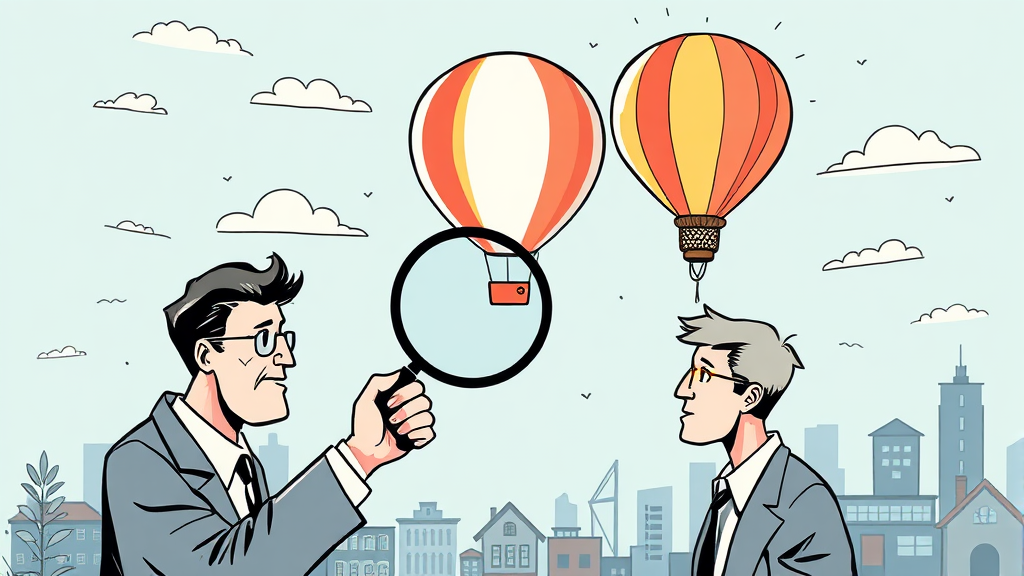 부동산 시장 변화 분석 (illustration 스타일)