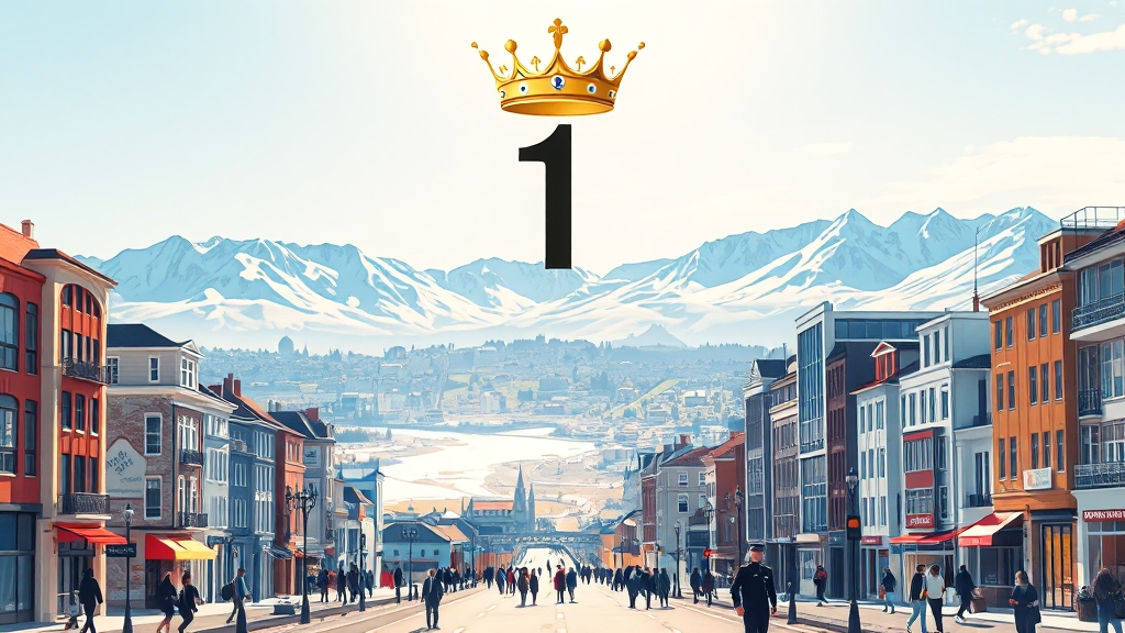 평화로운 국가 TOP 5 분석 (illustration 스타일)