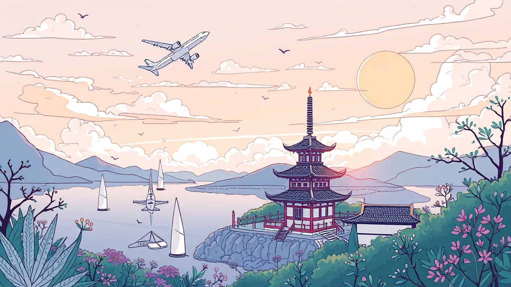 제주 항공권, 똑똑하게 찾는 법 (illustration 스타일)