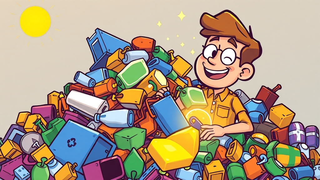 중고 거래, 왜 좋을까? (cartoon 스타일)