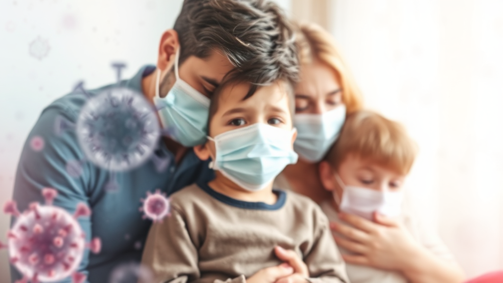 잠복기와 전염 기간 (watercolor 스타일)