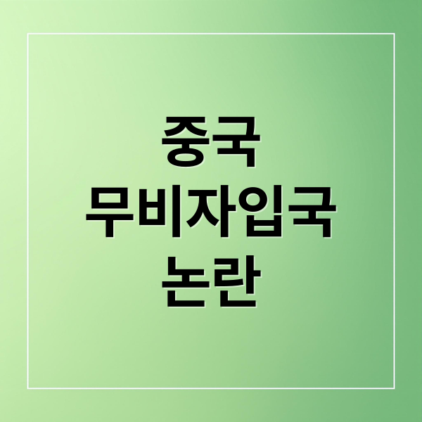 중국
무비자입국
논란 (중국무비자 입국 이후 각종 범죄율 증가 루머와 납치관련 루머가 많아지는 이유? 그내용이 무엇이 있는지)