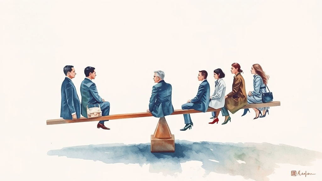 여당과 야당: 핵심 개념 (watercolor 스타일)