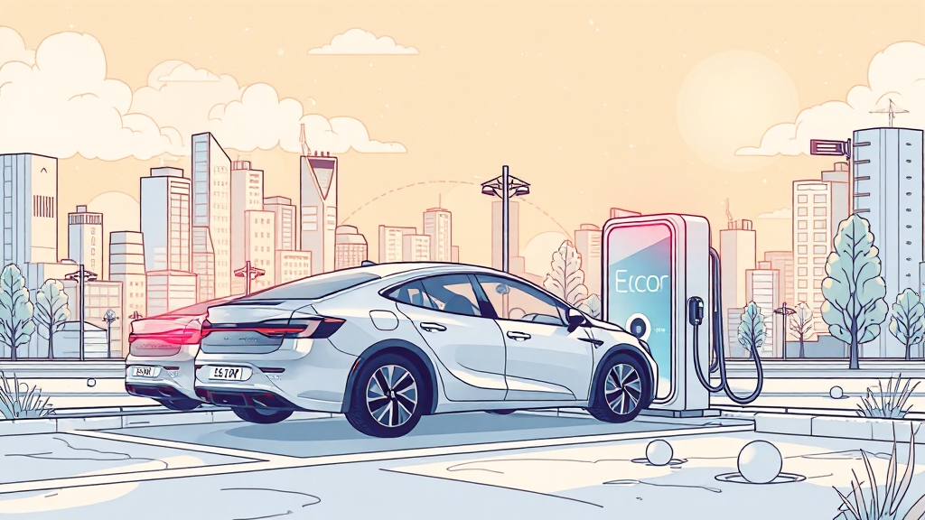 2차전지 시장 전망과 에코프로 (illustration 스타일)