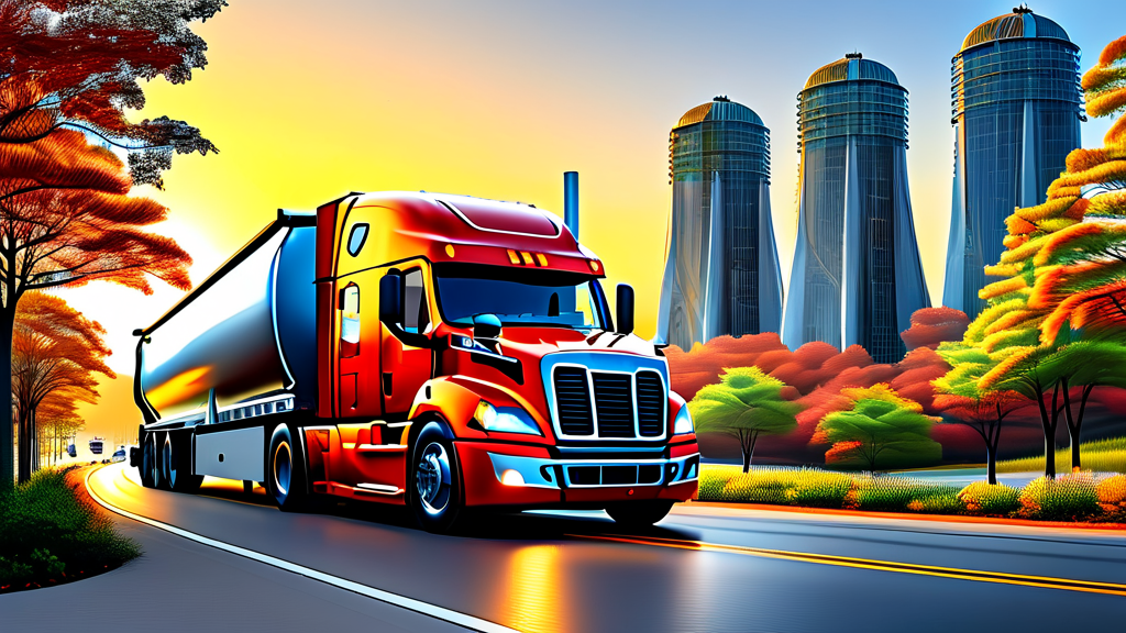 화물 운송업계 지원 강화 방안 (realistic 스타일)