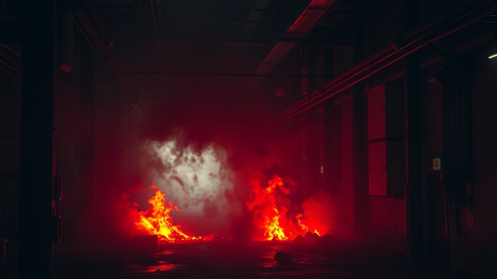 화재 원인, 조사 상황은? (realistic 스타일)