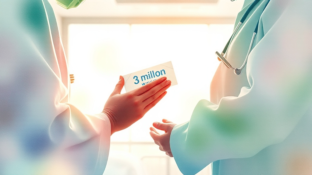 긴급 의료비 지원, 무엇일까요? (watercolor 스타일)