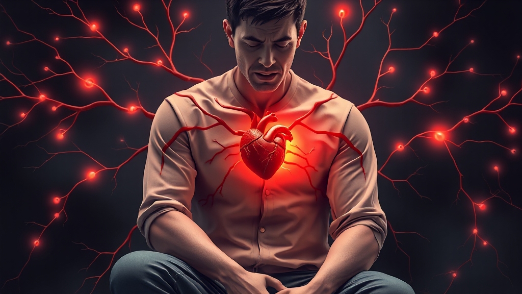 협심증 원인과 위험 요인 (illustration 스타일)
