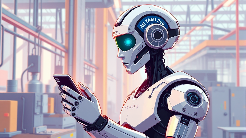 로봇 산업, 왜 뜨거울까? (illustration 스타일)