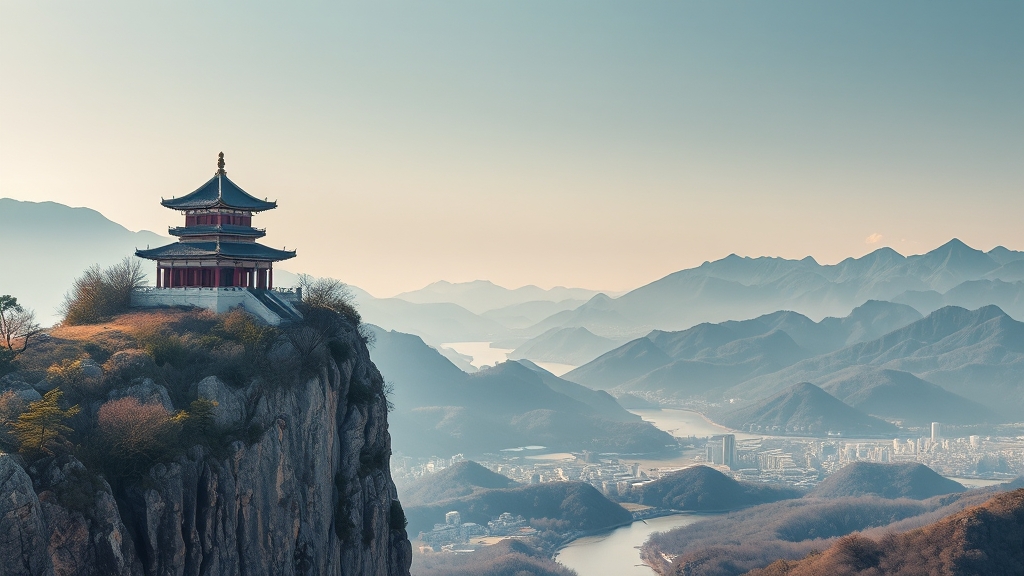 사성암, 풍경이 예술! (realistic 스타일)