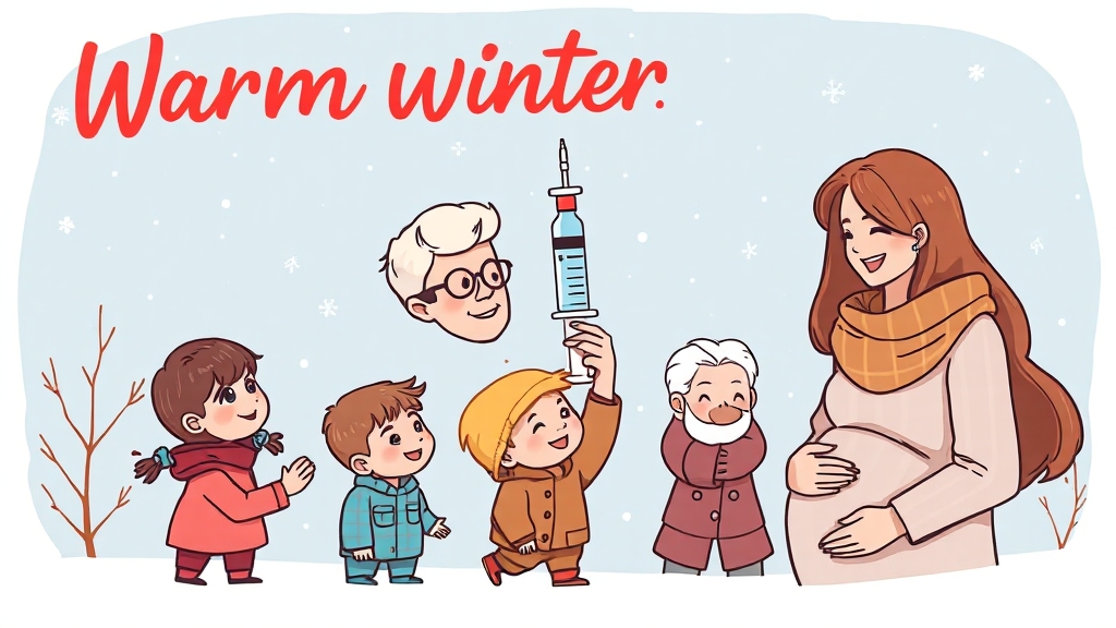 독감 예방접종 장소 및 주의사항 (illustration 스타일)