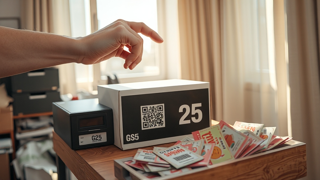 GS25 포스트박스, 어떻게 이용할까요? (realistic 스타일)