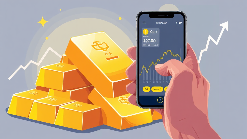 금 매입 전, 똑똑한 시세 확인법 (illustration 스타일)