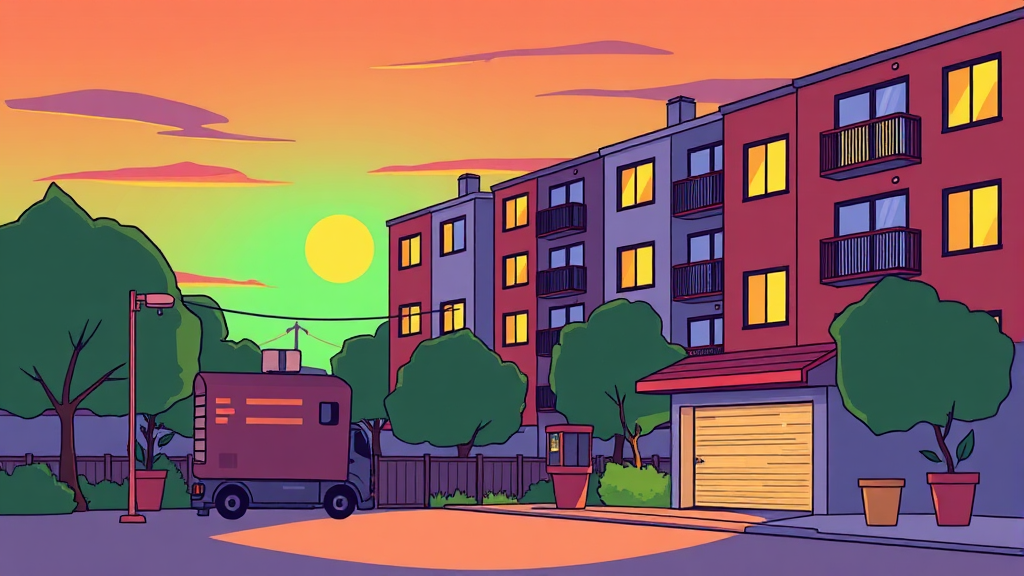 새벽배송 규제 논란 배경 (cartoon 스타일)