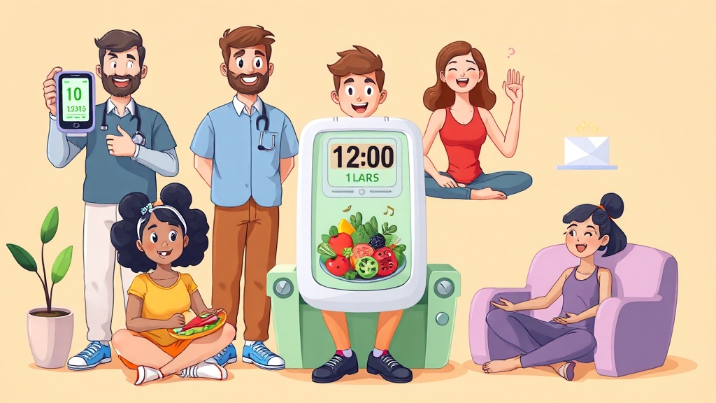 장기적인 생활 습관 점검 (cartoon 스타일)