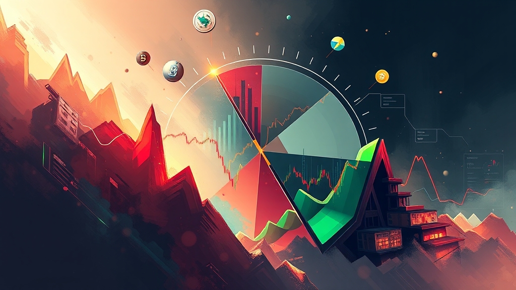 최근 시장 상황, 금리 인하 가능성은? (illustration 스타일)