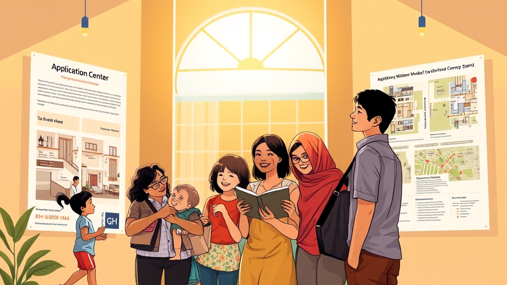 GH 청약센터 활용법 (illustration 스타일)