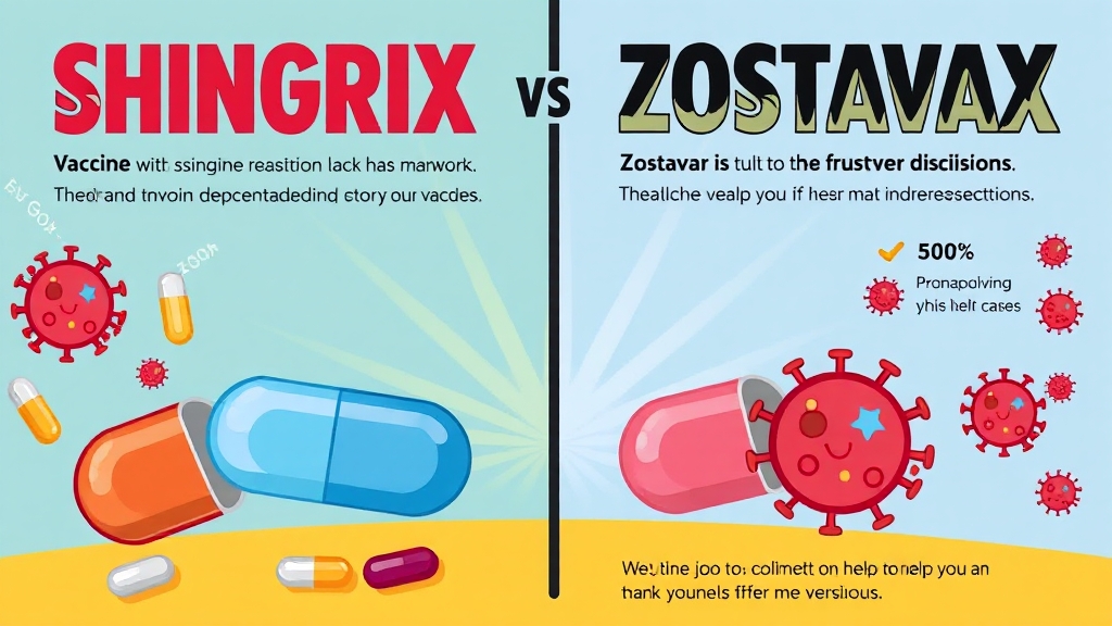 싱그릭스 vs 조스타박스: 나에게 맞는 백신은? (cartoon 스타일)