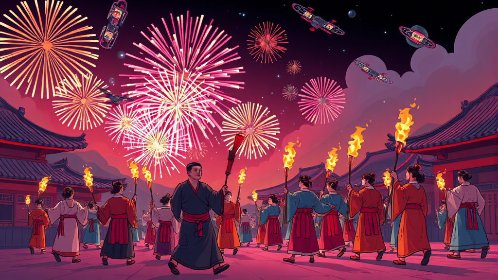 단종제에서 즐기는 다채로운 공연과 체험 (cartoon 스타일)