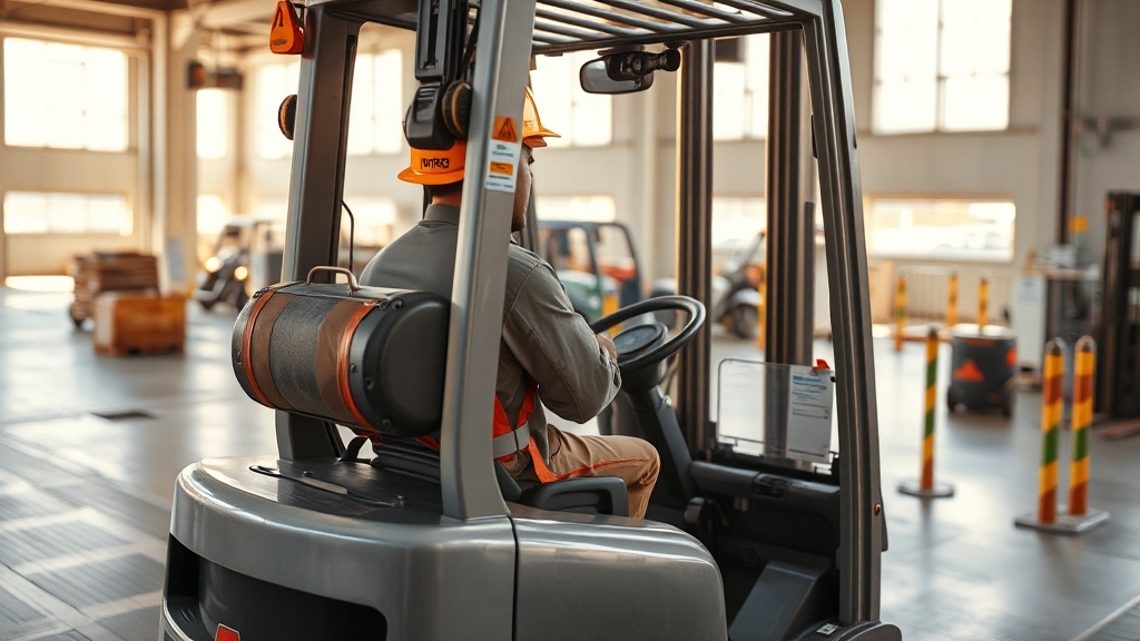 지게차 안전교육 국비지원 (realistic 스타일)