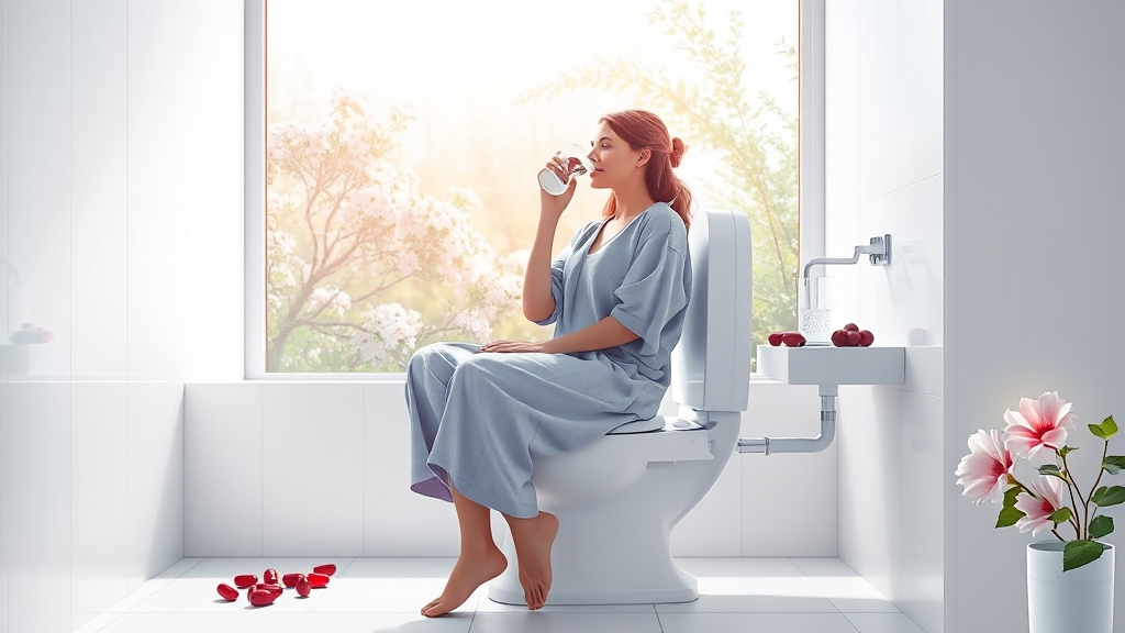 방광염 예방 & 관리 생활 습관 (illustration 스타일)