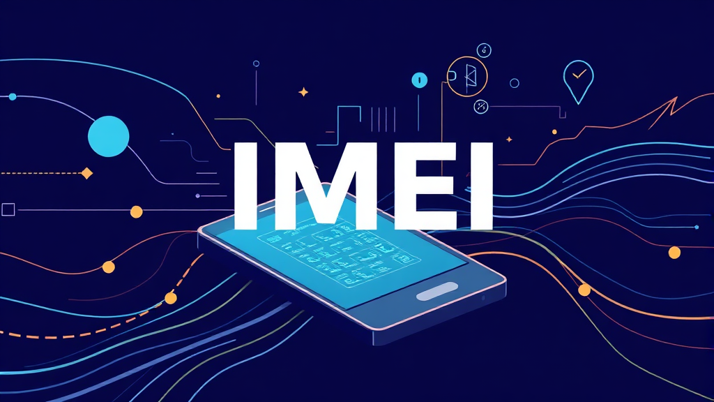 IMEI 번호, 보험 조회에 어떻게 활용될까요? (illustration 스타일)
