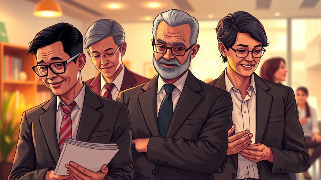 퇴직준비교육 중요성 (illustration 스타일)