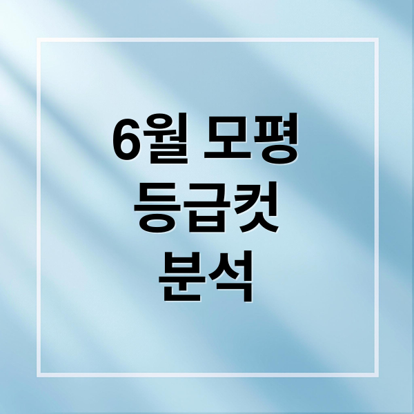 6월 모평
등급컷
분석 (2025 6모 등급컷)