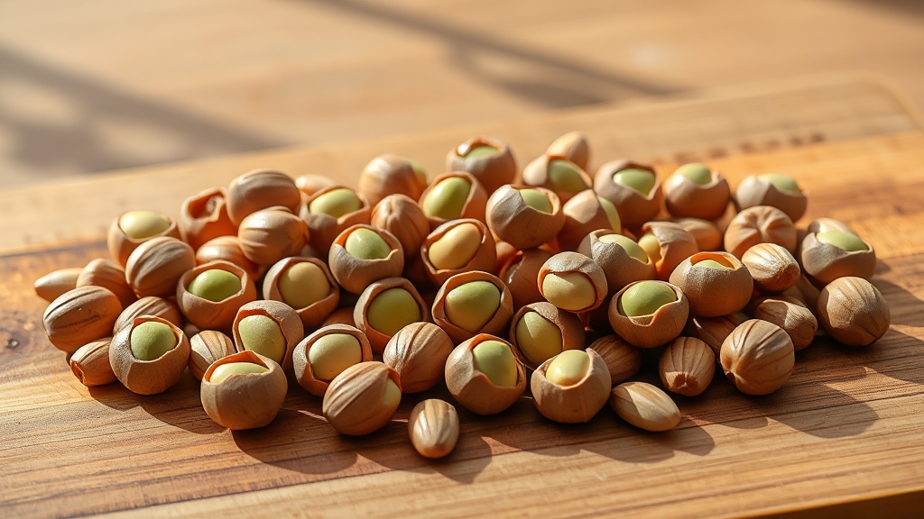 잣, 얼마나 먹어야 할까? (realistic 스타일)