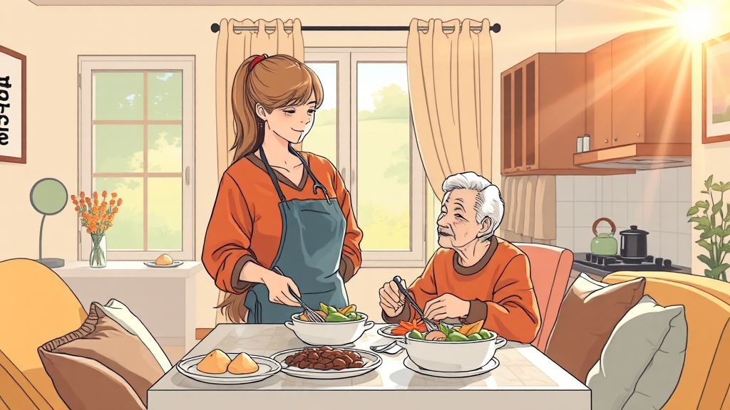 입주간병, 왜 필요할까요? (illustration 스타일)