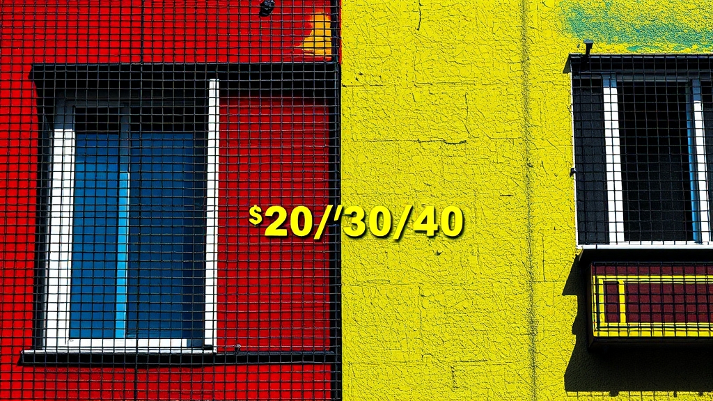 경북 지역 미세촘촘망 시공 비용 (popart 스타일)