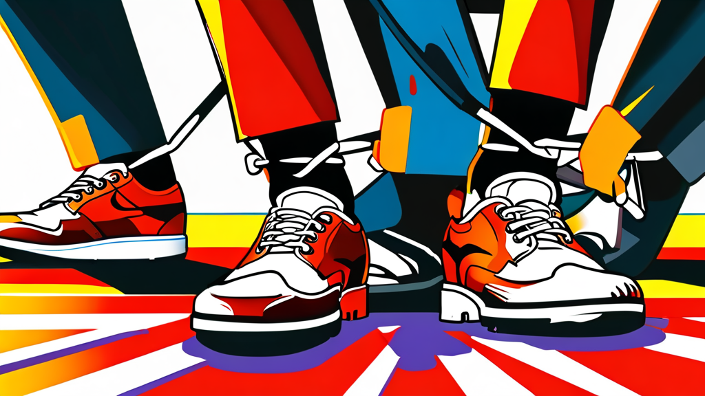 절대 풀리지 않는 신발끈 매듭법 (cartoon 스타일)