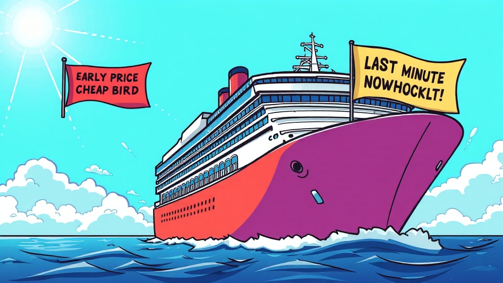 예약 시기별 장단점 비교 (cartoon 스타일)