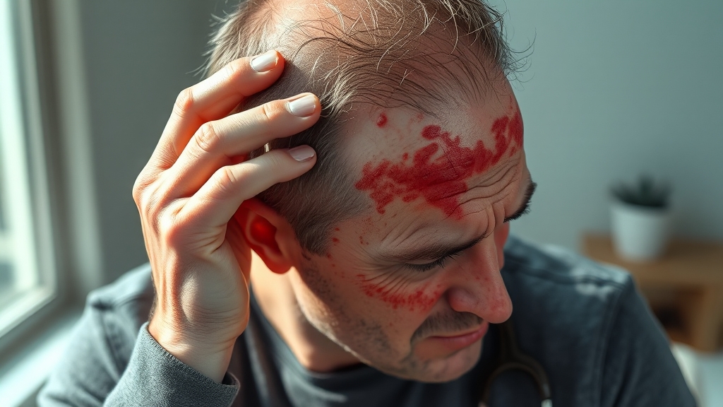 지루성 두피염이란? (realistic 스타일)