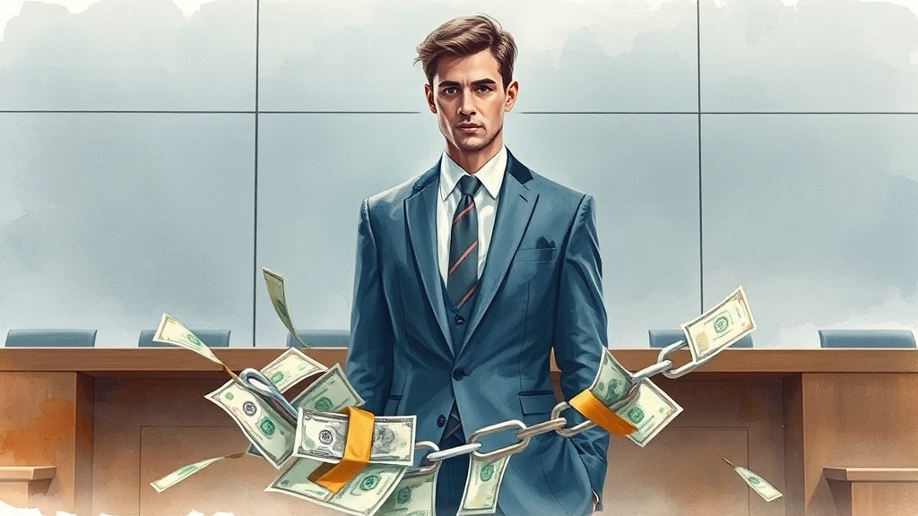 실업급여 부정수급 시 제재 및 유의사항 (watercolor 스타일)