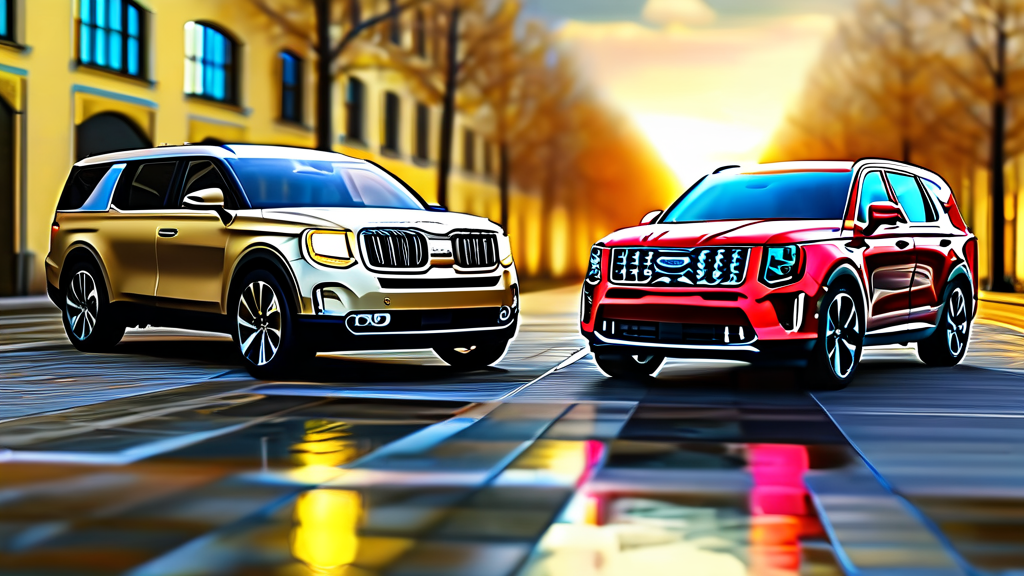 카니발 하이브리드 vs 경쟁 모델: 연비 및 장단점 비교 (realistic 스타일)