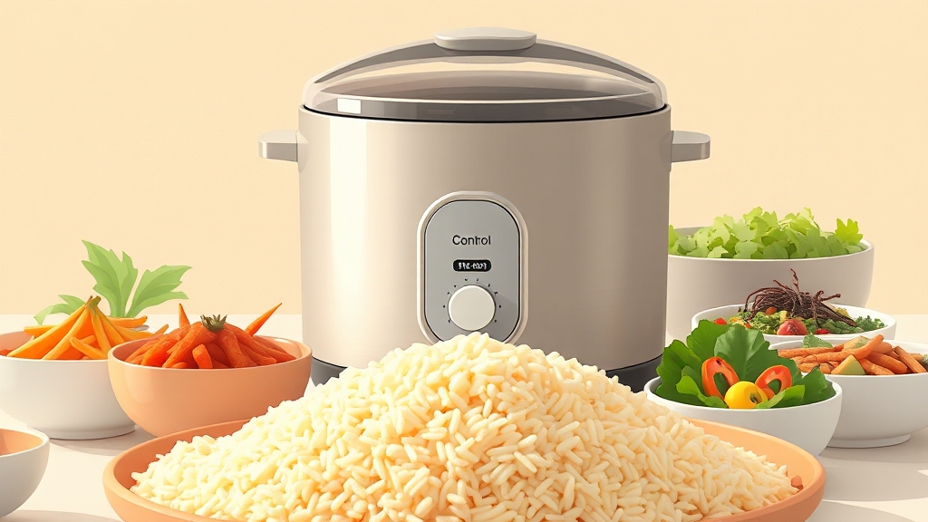 저당밥솥 사용법 및 레시피 (illustration 스타일)