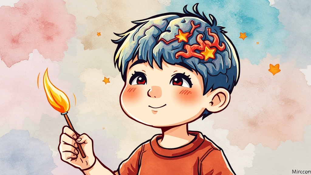 소아 모야모야병 특징 (cartoon 스타일)