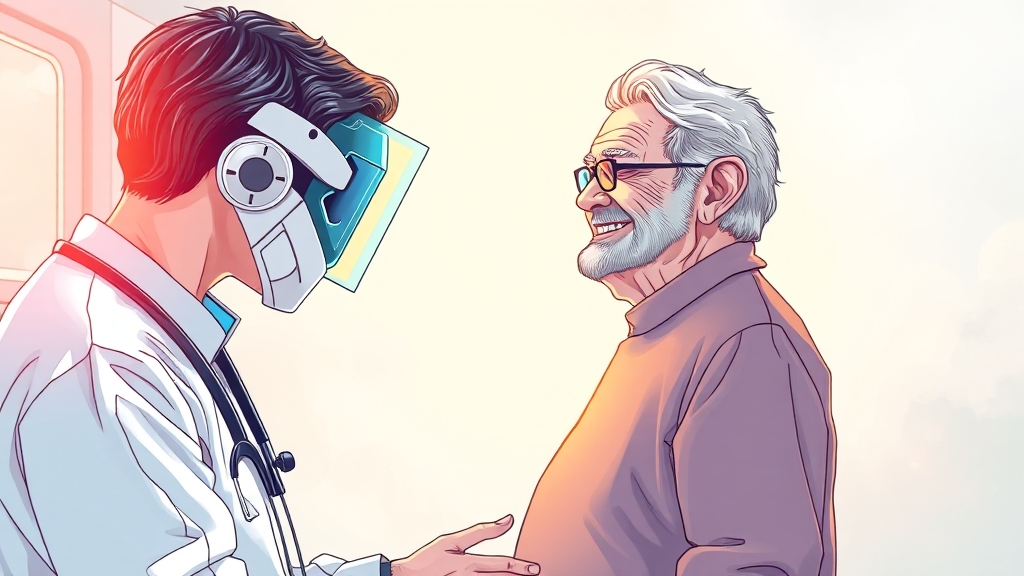 정기적인 건강검진의 필요성 (illustration 스타일)