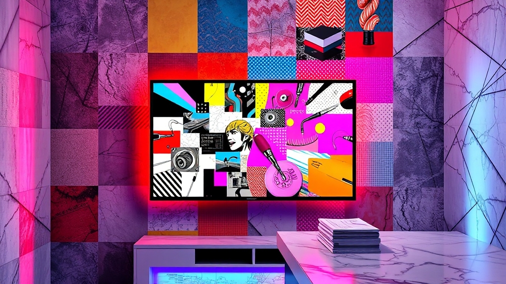 TV 크기 & 벽 재질별 설치법 (popart 스타일)