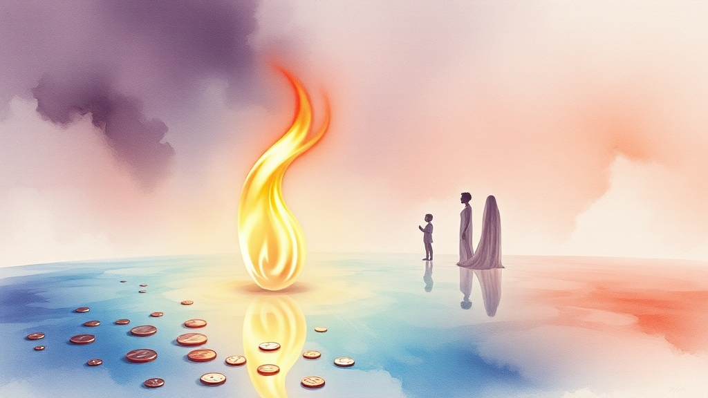 마음 다스리기와 목표 의식 (watercolor 스타일)